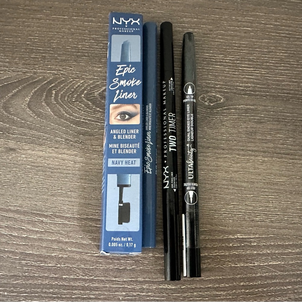 NYX Two Timer Kohl Pencil Eyeliner Ulta Dual Blended Liner Epic Smoke Navy Heat